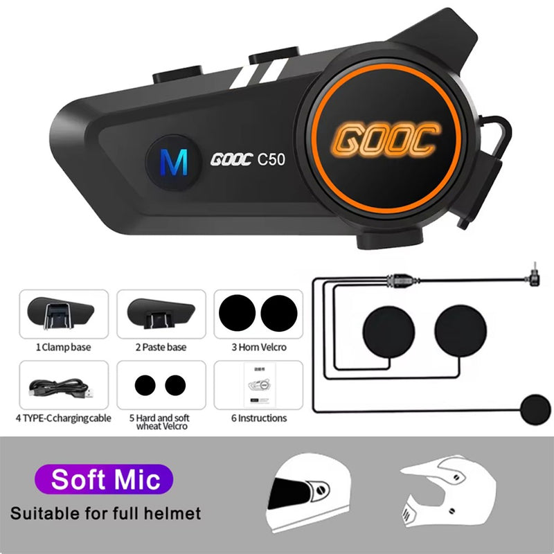 Fone de ouvido sem fio 5.3  para capacete