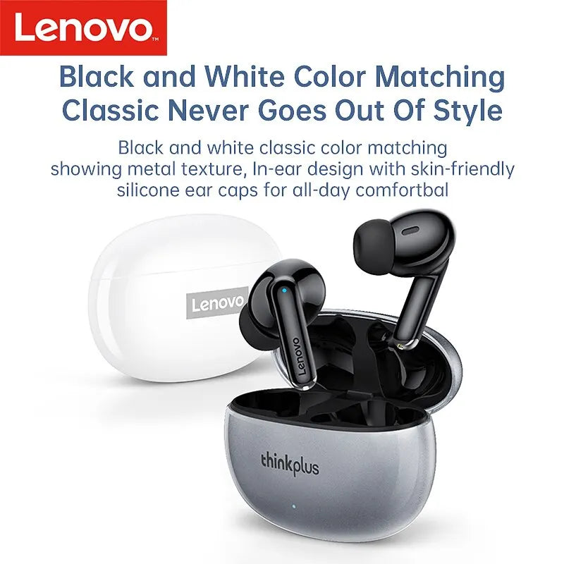 Fones de Ouvido Bluetooth 5.3 Lenovo-XT88 TWS com Microfone Duplo