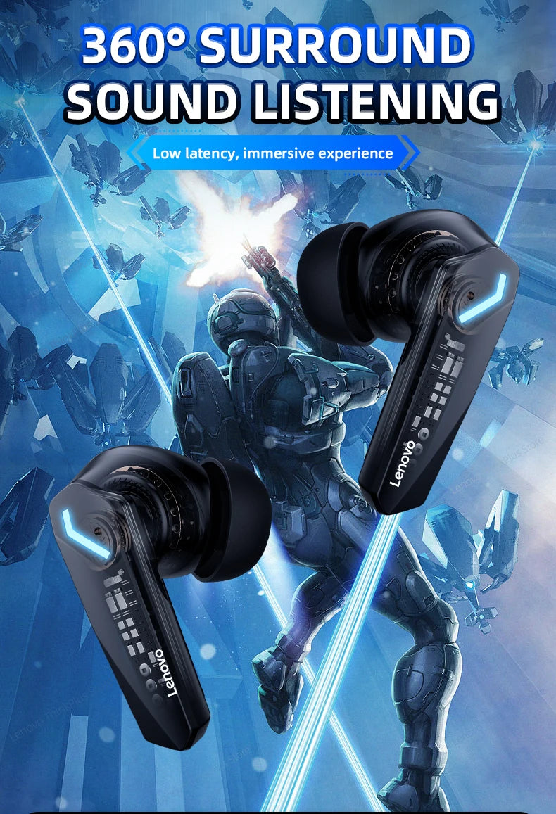Fones De Ouvido Bluetooth com Microfone Lenovo-GM2 Pro