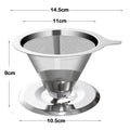 Filtro Coador Café Reutilizável Inox Casa Ultrafino Grande