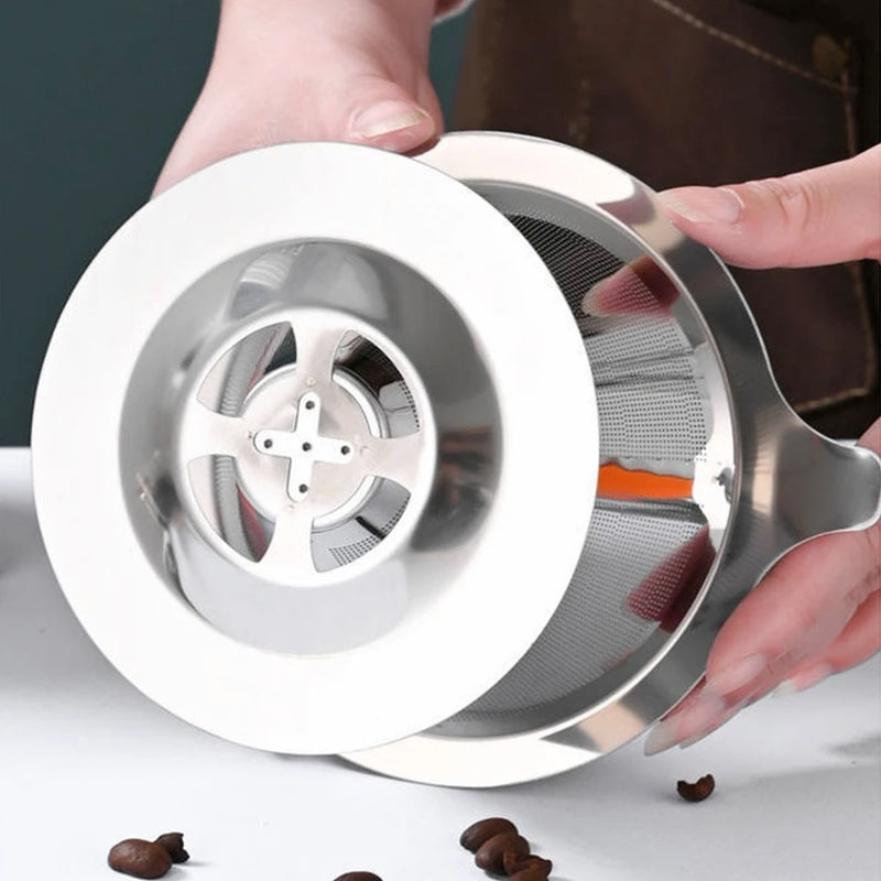 Filtro Coador Café Reutilizável Inox Casa Ultrafino Grande