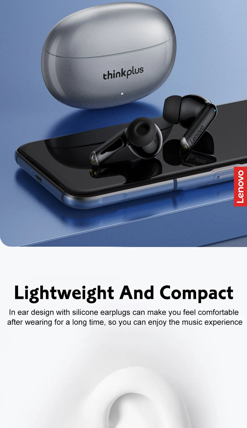 Fones de Ouvido Bluetooth 5.3 Lenovo-XT88 TWS com Microfone Duplo