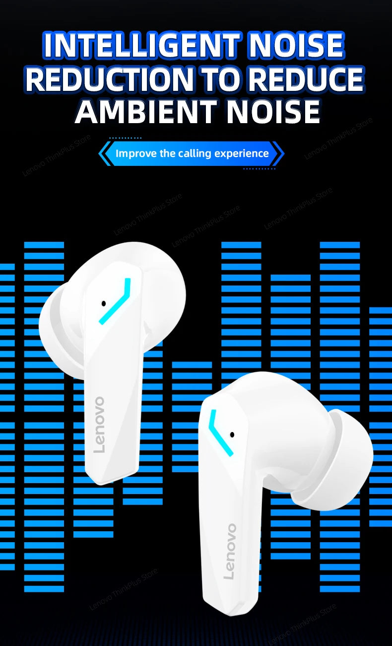 Fones De Ouvido Bluetooth com Microfone Lenovo-GM2 Pro