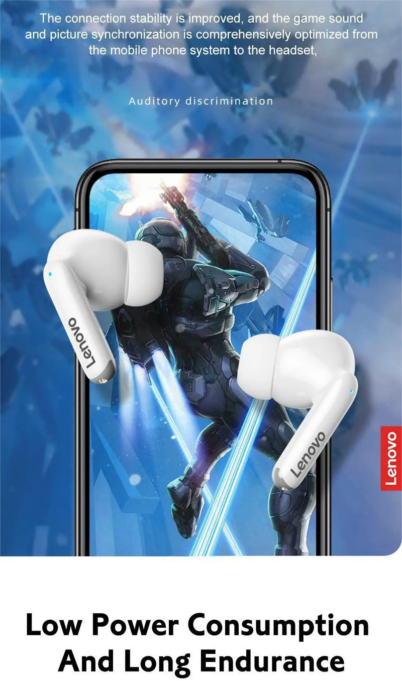 Fones de Ouvido Bluetooth 5.3 Lenovo-XT88 TWS com Microfone Duplo